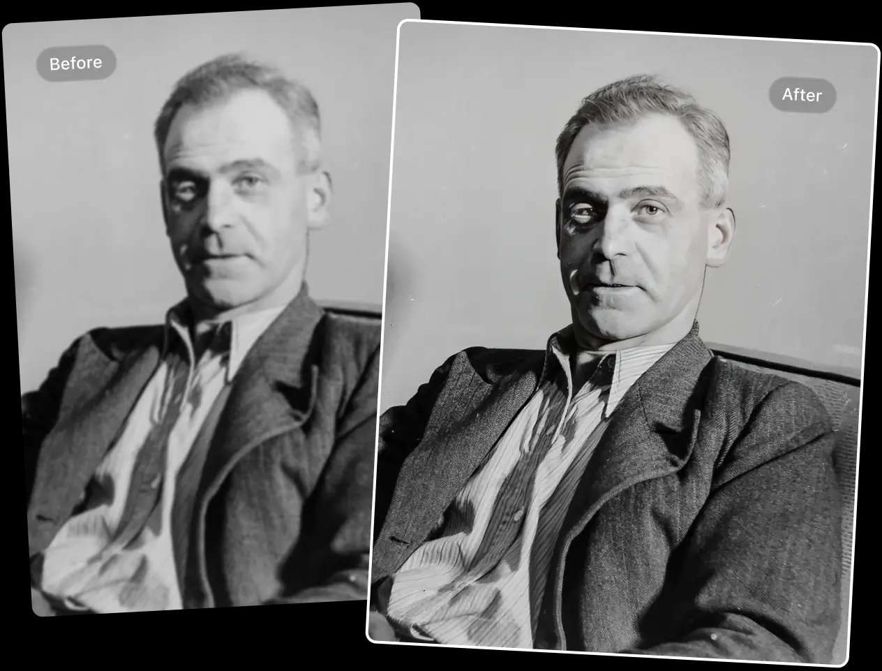 retouch old portrait